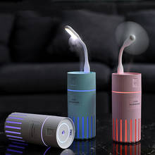 Umidificador de ar 3 em 1 320ml, mini difusor ultrassônico de aroma essencial portátil para casa e carro, lâmpada colorida, criador de névoa 2024 - compre barato