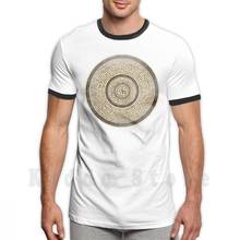 Мужская хлопковая футболка Om Mani, с чернилами и костями, традиционная индуистская мандала, S-6Xl хлопок 2024 - купить недорого