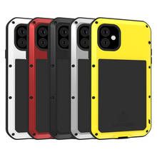 Funda Original Love Mei para Iphone 12, 11 Pro Max, Mini, a prueba de golpes, Metal, aluminio, impermeable 2024 - compra barato
