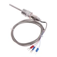 Sonda del Sensor de temperatura RTD Pt100, rosca NPT de 5cm y 1/2 pulgadas con conector desmontable 2024 - compra barato