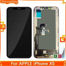 AAA ЖК-дисплей для Apple iPhone XS ЖК-дисплей сенсорный экран дигитайзер сборка Замена для Iphone xs LCD черный 100% тестирование 2024 - купить недорого