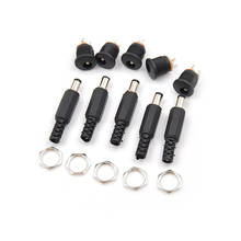 10Pcs DC Power Female Plug Jack + 5pcs Male Plug Jack Socket Adapter Connector 5.5*2.5mm DC022 Wholesale 2024 - buy cheap