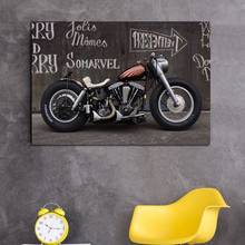 Cuadro de arte para decoración del hogar, cuadro de arte para motocicleta, bobber, KD252 2024 - compra barato