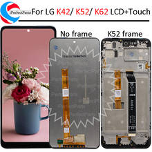 6.6''For LG K42 K52 K62 LCD Display with Frame Touch Panel Screen Digitizer Assembly Replacement For LG K42 K420 K420HM K520 lcd 2024 - buy cheap