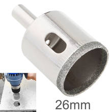 26mm Diamond & Iron Matrix Diamond Coated Core Hole Saw Drill Bit Kit Tools Glass Drill Hole Opener for Tiles Glass Ceramic 2024 - buy cheap
