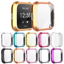 Funda para fitbit Versa lite, funda protectora de pantalla, accesorios de reloj inteligente, carcasa protectora ultrafina de TPU suave 2024 - compra barato