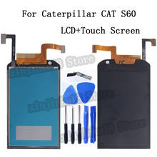 4,7-дюймовый ЖК-дисплей для гусеницы CAT S60, кодирующий преобразователь сенсорного экрана в сборе для гусеницы CAT S60, мобильный телефон, ЖК-дисплей 2024 - купить недорого