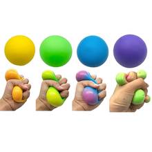Сжимаемый мяч для снятия стресса, медленно восстанавливающая форму игрушка 6 см, мягкие сжимаемые игрушки для детей, медленно восстанавливает форму, снимает стресс, тревогу, детские игрушки 2024 - купить недорого