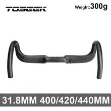 Carbon Fiber Handlebar For Road Bike Drop Bent Bar 31.8mm 400/420/440mm TOSEEK UD Matte Full Carbon Road Bicycle Handlebar 2024 - buy cheap