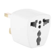 Adaptador universal de tomada elétrica, adaptador conversor de viagem para conversão dos eua/ue/au para reino unido, branco 2024 - compre barato