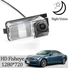Owtosin hd 1280*720 fisheye câmera de visão traseira para nissan skyline (v35/v36) carro veículo estacionamento reverso acessórios 2024 - compre barato