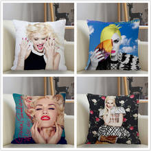 Musife New Custom Gwen Stefani Pillowcase Sofa Decorative Cushion Cover Pillowcase Home Decor Drop Shipping Wholesale 2024 - buy cheap