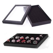 Transparent 36 Slots Ring Display Holder Earring Jewelry Storage Box Organizer 2024 - buy cheap