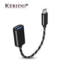 Kebidu-cabo usb-c para otg, carregador de dados e usb tipo-c para huawei p20, xiaomi mi5, mi4c, nexus 5x, 6p, macbook 2024 - compre barato