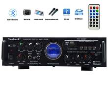 Sunuck-Amplificador de sonido para coche, dispositivo con Bluetooth, FM, USB, Control remoto, 2,1, 100W, Hifi, AV, Karaoke, reverberación, cine en casa, Audio 2024 - compra barato