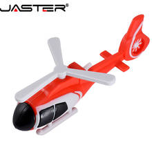 JASTER USB 2.0 cartoon helicopter model usb flash drive pendrive 4GB 128GB 16GB 32GB 64GB pen drive aircraft U disk memory stick 2024 - compre barato