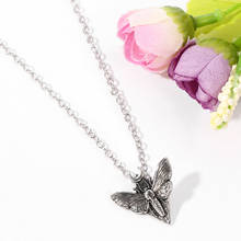 Death Head Butterfly Pendant Necklace Moth Mini Cute Pendant Neckalce For Women Pagan with card men jewelry gift 2024 - buy cheap