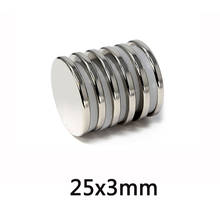 20/30/50pcs 25x3 mm N35 Round Magnets 25mm*3mm Neodymium Magnet 25x3mm Permanent NdFeB Super Strong Powerful Magnet 25*3 mm 2024 - buy cheap