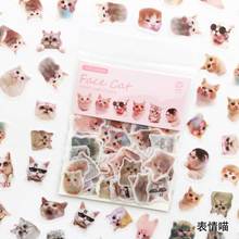 100 Pcs/Bag Lovely Face Cat delicious Food Label Paper Sticker Package DIY Diary Journal Decoration Sticker Album Scrapbooking 2024 - buy cheap