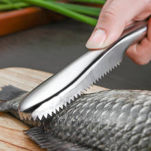 Stainless Steel Fish Scales Brush Cleaning Fish Skin Scraper Kitchen Gadget Remove Fish Cleaning Peeler Descaler Skinner Scaler 2024 - buy cheap