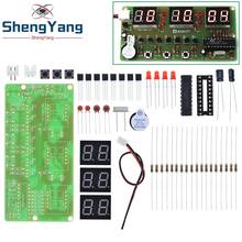 Набор цифровых электронных часов C51, наборы «сделай сам», 6 бит, электронные детали и компоненты, производство электроники 2024 - купить недорого