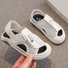 Children shoes Cowhide boy sandals Toddler summer 2021 new children's casual sandals girls shoes leather beach shoes 2024 - buy cheap