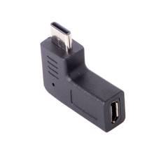 Micro usb to USB C Adapter 90 Degree Angled Type C Male to Micro USB 2.0 5Pin Female Data Adapter for mobile phone tablet 2024 - buy cheap