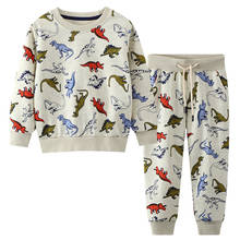 Conjuntos de ropa de Boutique para bebés, traje deportivo para otoño e invierno, suéter, camisa, pantalones, 2 piezas 2024 - compra barato
