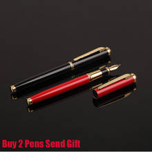 High Quality Brand Metal Ink Fountain Pen Luxury Business Gift Writing Pen Buy 2 Pens Send Gift 2024 - buy cheap