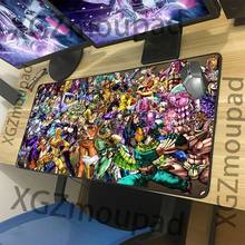 Xgz-mouse pad gamer preto com trava, jojo's bizarre adventure, anime, personalizado, teclado de computador, mesa, não escorrega, xxl 2024 - compre barato