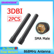 2pcs GSM 868MHz 915MHz antenna 3bdi SMA Male Connector GSM antena 868 MHz 915 MHz antenne antennas for Lorawan 2024 - buy cheap