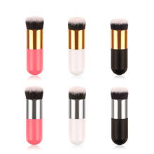 1pc Professional Chubby Pier Foundation Brush 5Color Makeup Brush Flat Cream Makeup Brushes Professional Cosmetic Make Up Brush 2024 - buy cheap