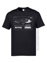 Camiseta de coche Delorean para hombre, camisetas divertidas de algodón con estampado 3D de Regreso al futuro, máquina del tiempo, coches, color negro 2024 - compra barato