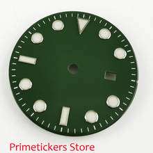 31,5 мм Parnis Зеленый циферблат Дата подходит 2823 2836 Miyota 82 механические мужские часы циферблат 2024 - купить недорого