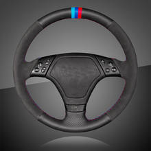 Trenza automática en la cubierta del volante para BMW E36 E46 E39, accesorios interiores cosidos a mano, funda trenzada para volante de coche 2024 - compra barato