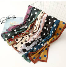 90*10cm New Striped All-match Big Polka Dot Long Neckerchief Decorative Thin Ribbon skinny scarf women 2024 - buy cheap