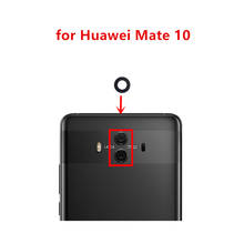 2 шт для huawei mate 10 камера стеклянная линза задняя камера стеклянная линза с клеем ЗАМЕНА Запасные части 2024 - купить недорого