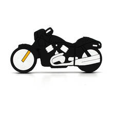 Мультяшный гоночный мотоцикл Usb флеш-накопитель 4 ГБ 8 ГБ 16 ГБ 32 ГБ 64 ГБ флеш-накопитель Мини компьютер мальчик подарок 2024 - купить недорого