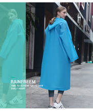 Capa de chuva fashion com proteção ambiental, poncho para viagens e atividades ao ar livre, espessamento da impermeável 2024 - compre barato