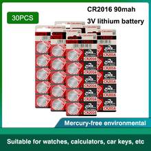 30 шт./лот 3 в cr2016 для maxell Высокое качество литиевая батарея Кнопка батарея часы монета батареи cr 2016 DL2016 ECR2016 2024 - купить недорого