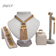 Fani Dubai Gold Colorful Jewelry Sets Wholesale Nigerian Wedding Bridal Jewelry Set  Fashion African Women Costume Jewelry Set 2024 - buy cheap