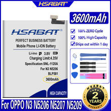 HSABAT BLP581 3600mAh Top Capacity Battery for OPPO N3 N3 Dual SIM N3S N3T N5206 N5207 N5209 Smart Phone Batteries 2024 - buy cheap