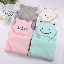 Банное полотенце для малышей, бархатное детское одеяло с капюшоном, одеяло для новорожденных, мягкий приятный для кожи спальный мешок для младенцев, подарок для малыша в виде Луны 2024 - купить недорого