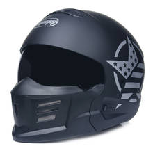 Casco de Motocross de cara completa para motocicleta, Capacetes Retro de escorpión, color negro mate 2024 - compra barato