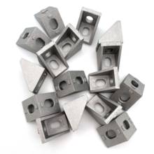 Perfil de aluminio 20 piezas 2020, accesorios de soporte de esquina, 20x20x17mm, soporte de ángulo de esquina para conector 2024 - compra barato