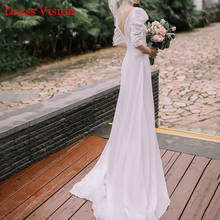 Женское свадебное платье с V-образным вырезом 2024 - купить недорого
