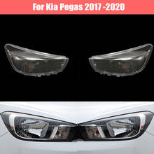 Lente de faro delantero de coche, carcasa de repuesto para Kia Pegas 2017, 2018, 2019, 2020 2024 - compra barato