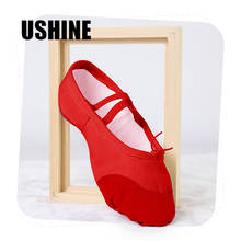 EU22-45 vermelho yoga chinelos prática indoor sapatos de exercício ballet sapatos de dança para meninas ballet sapatos de dança crianças mulher 2024 - compre barato