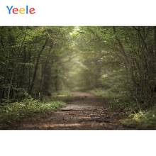 Yeele фотозона Зеленый Летний лес листья парк путь естественный живописный Фотофон фон для фотостудии 2024 - купить недорого