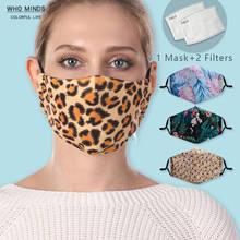 British Leopard Stylish Reusable Mouth Mask For face Mask With Filter Adjustable Straps Protective Windproof Washable Flu Masks 2024 - buy cheap